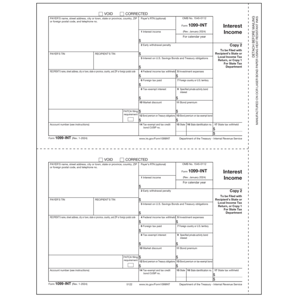 1099 Int Forms For Intacct 1099 Int Forms For Intacct